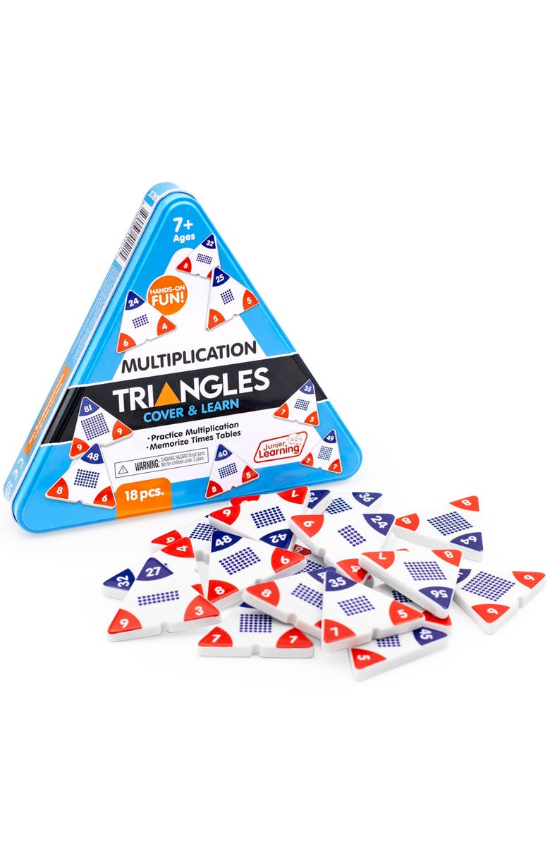 Junior Learning Multiplication Triangles, Cover & Learn, Memorize Equations, Main, color,
