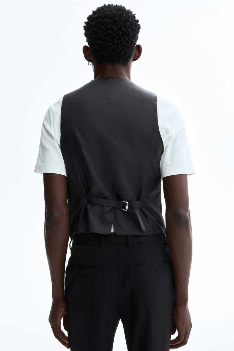 Slim-Fit Suit Vest, Alternate, color, Black