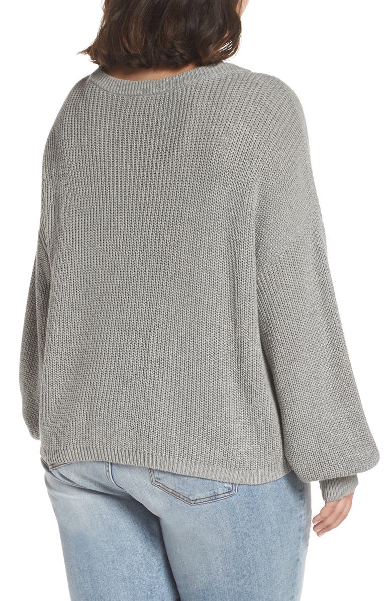 BP. V Neck Cotton Sweater, Alternate, color, 