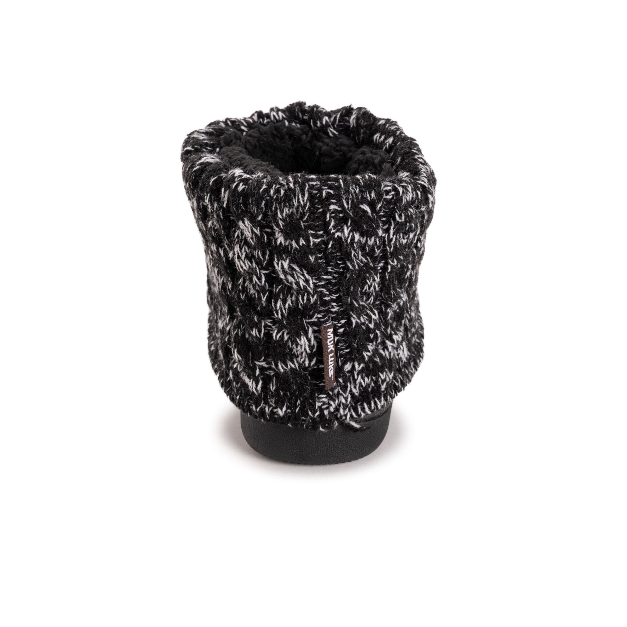 MUK LUKS Rochelle Slipper Boot, Alternate, color, Black
