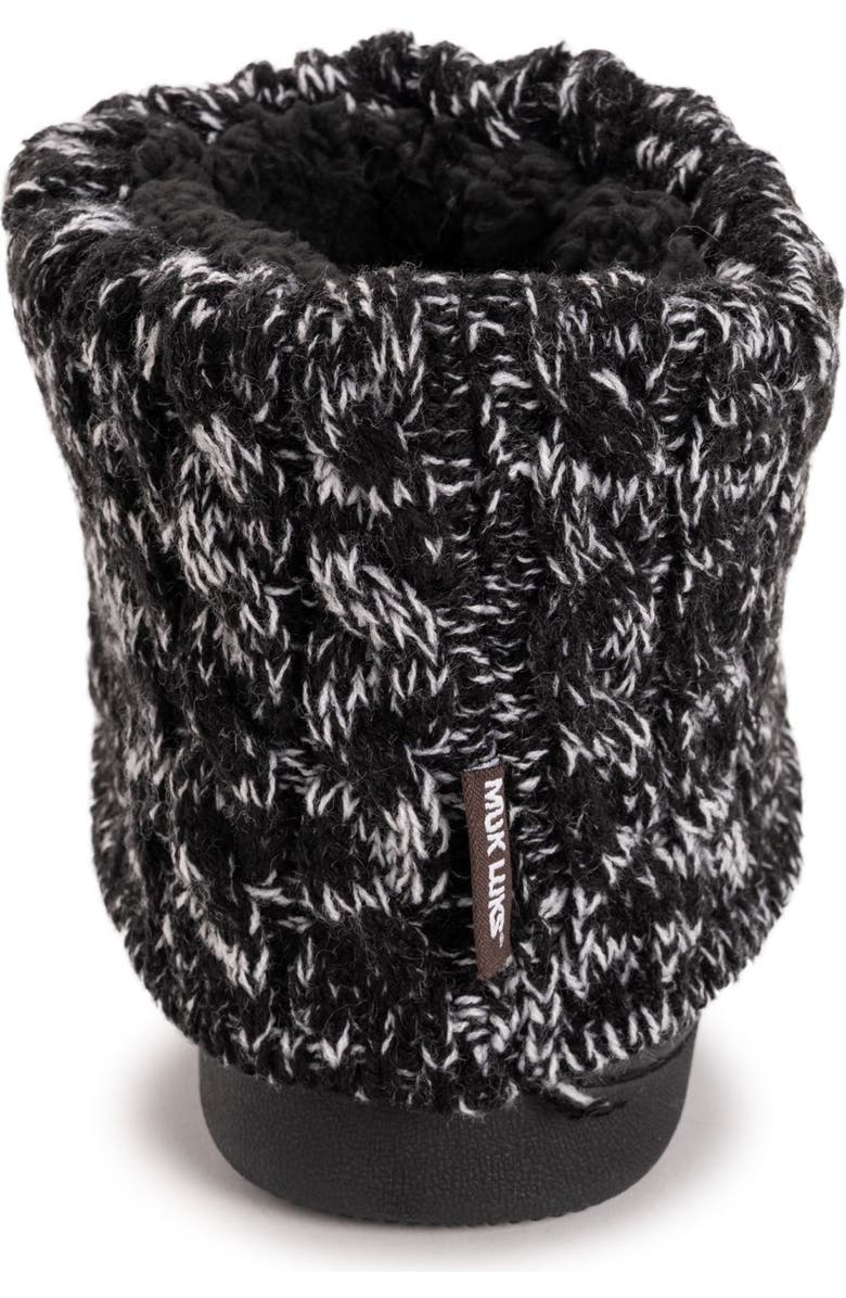 MUK LUKS Rochelle Slipper Boot, Alternate, color, Black