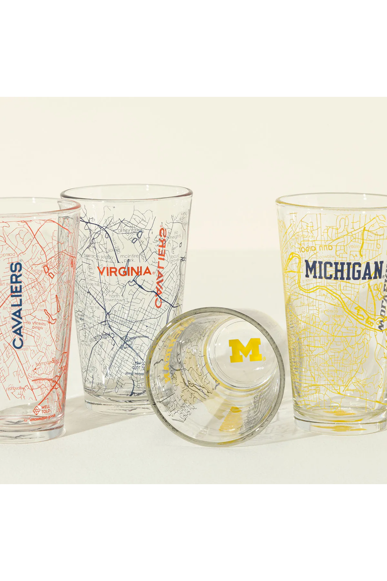 Your College Town Pint Glass - Set of 2, Alternate, color, University of Wisconsin