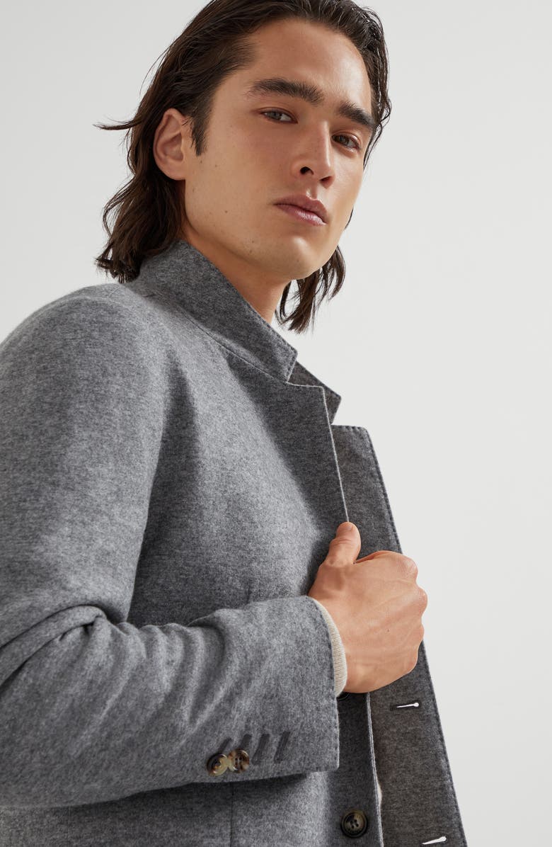 Brunello Cucinelli Cashmere jersey blazer, Alternate, color, Grey