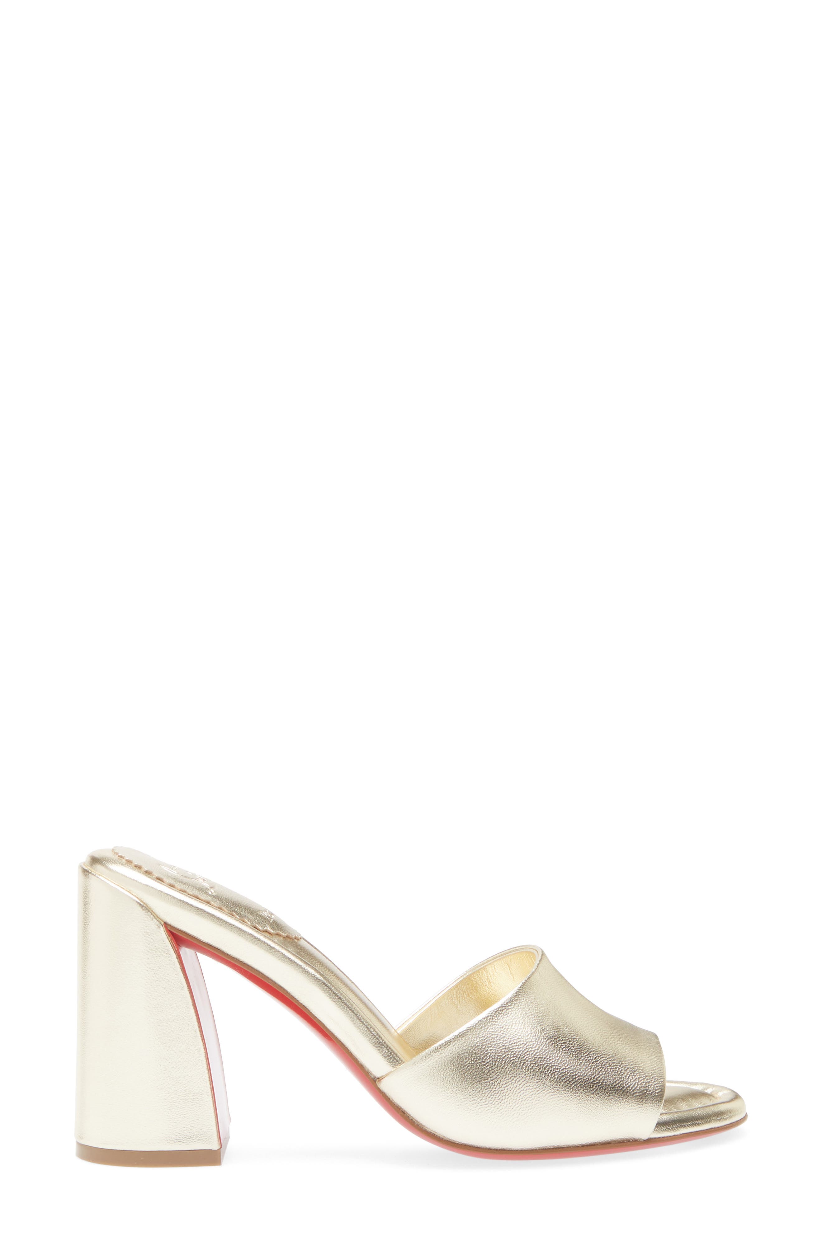 Christian Louboutin Jane Slide Sandal, Alternate, color, G306 Platine/ Lin Platine