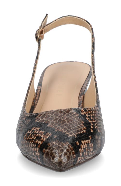 Journee Collection Sylvia Slingback Pump In Animal Print