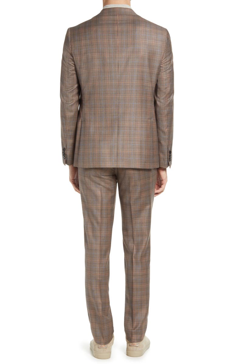 Ted Baker London Ron Extra Slim Fit Plaid Wool Suit, Alternate, color,