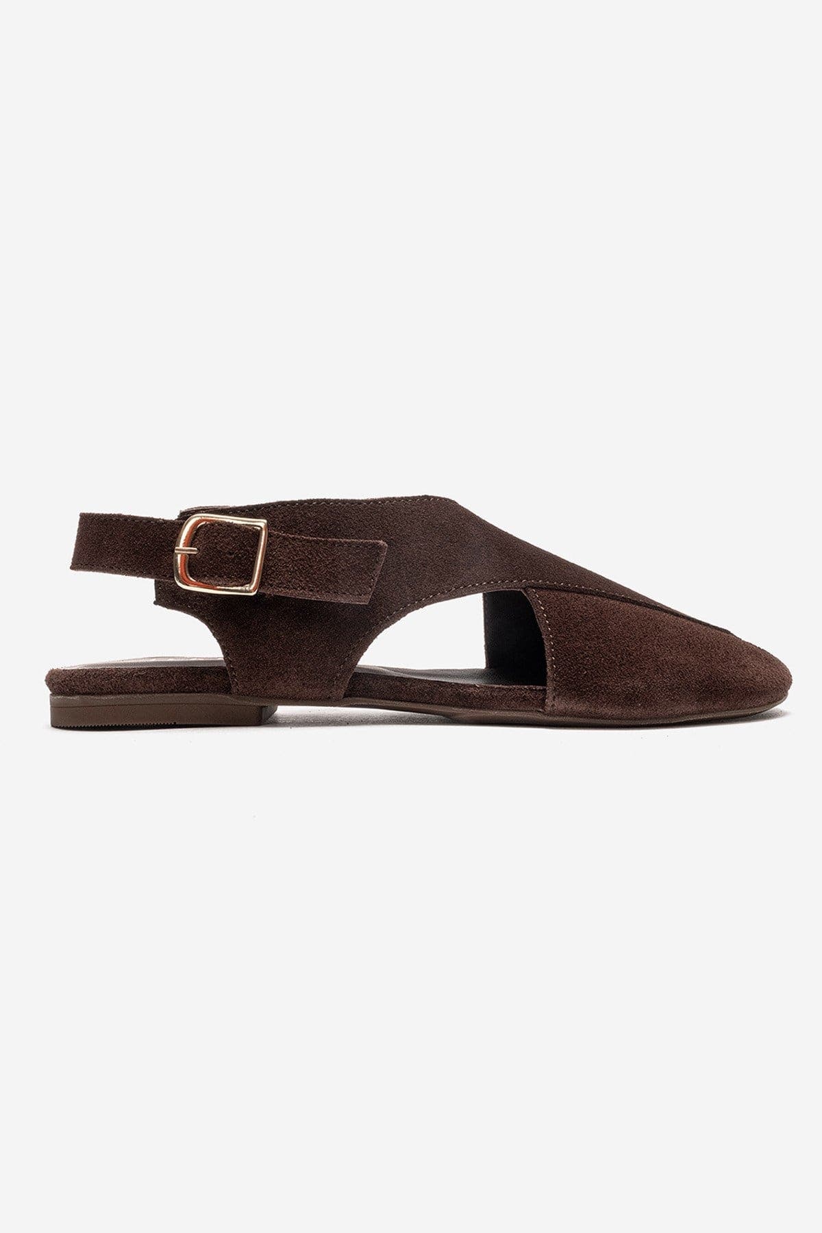 Forever & Always Shoes Monaro Leather Sandal, Alternate, color, Brown Suede