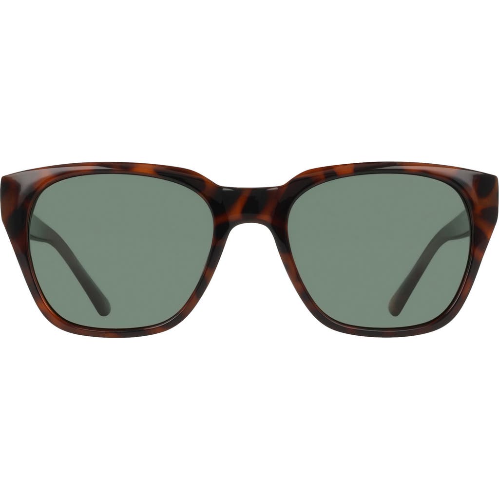 Cole Haan 54mm Modified Rectangular Sunglasses In Tortoise