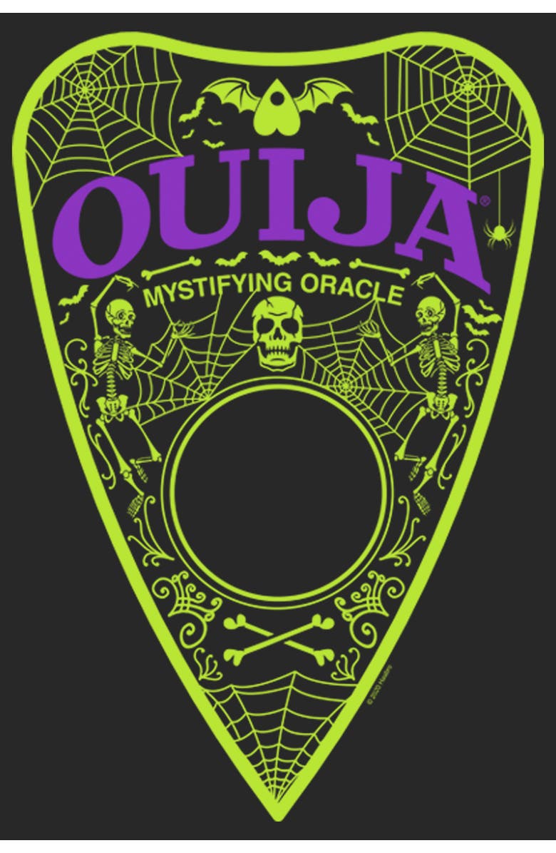 Ouija Women's Ouija Halloween Planchette  Graphic T-Shirt, Alternate, color, Black