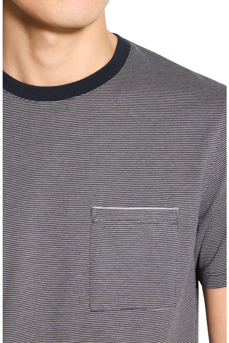 Bird's Eye Ringer T-Shirt, Alternate, color, CARBON MULTI