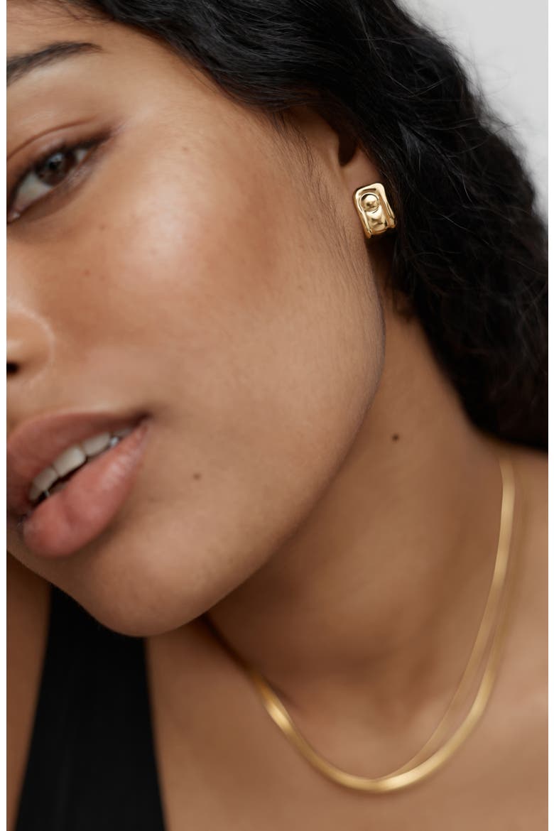 Amaia 18k Gold Vermeil Small Hoop Earrings, Alternate, color, 18K GOLD VERMEIL