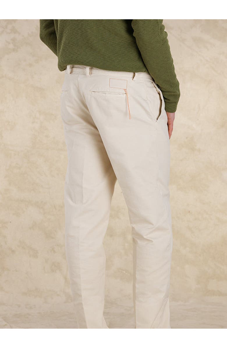 Fortela Mainet Cotton Chino Trousers, Alternate, color, Milk