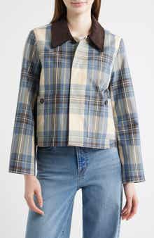 The Short Plaid Cotton Blend Mac Coat