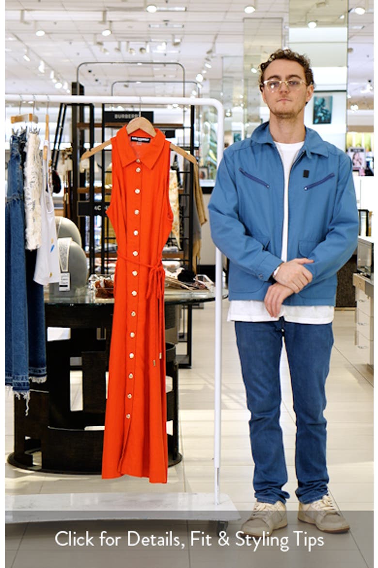 Rope Belt Linen Shirt Dress video