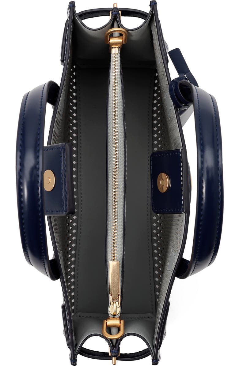 Tory Burch Small Robinson Perforated Leather Satchel, Alternate, color,