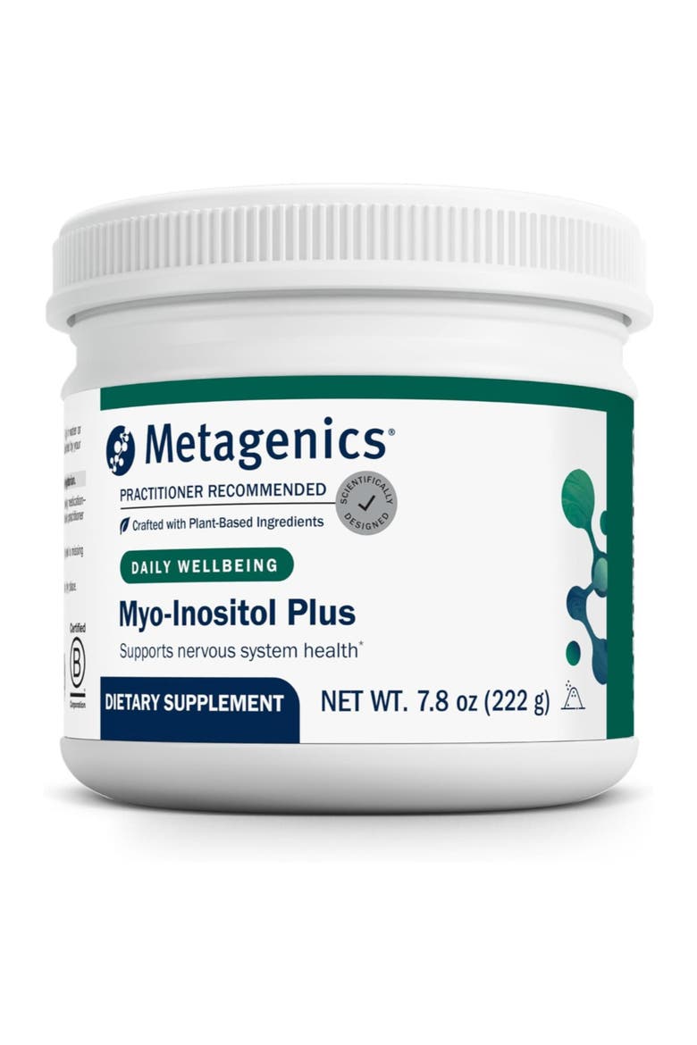 Myo-Inositol Plus Chelated Magnesium Nervous System Support Supplement 30 Servings, Main, color, None