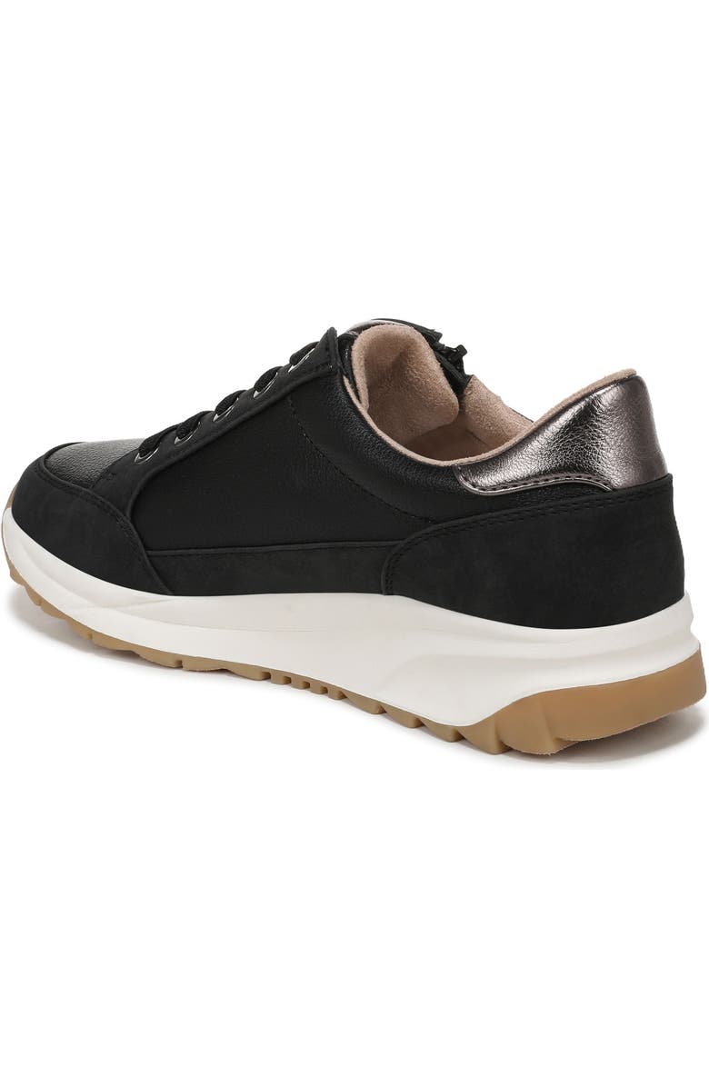 Naturalizer Jace Sneaker, Alternate, color, Black / Pewter Faux Leather