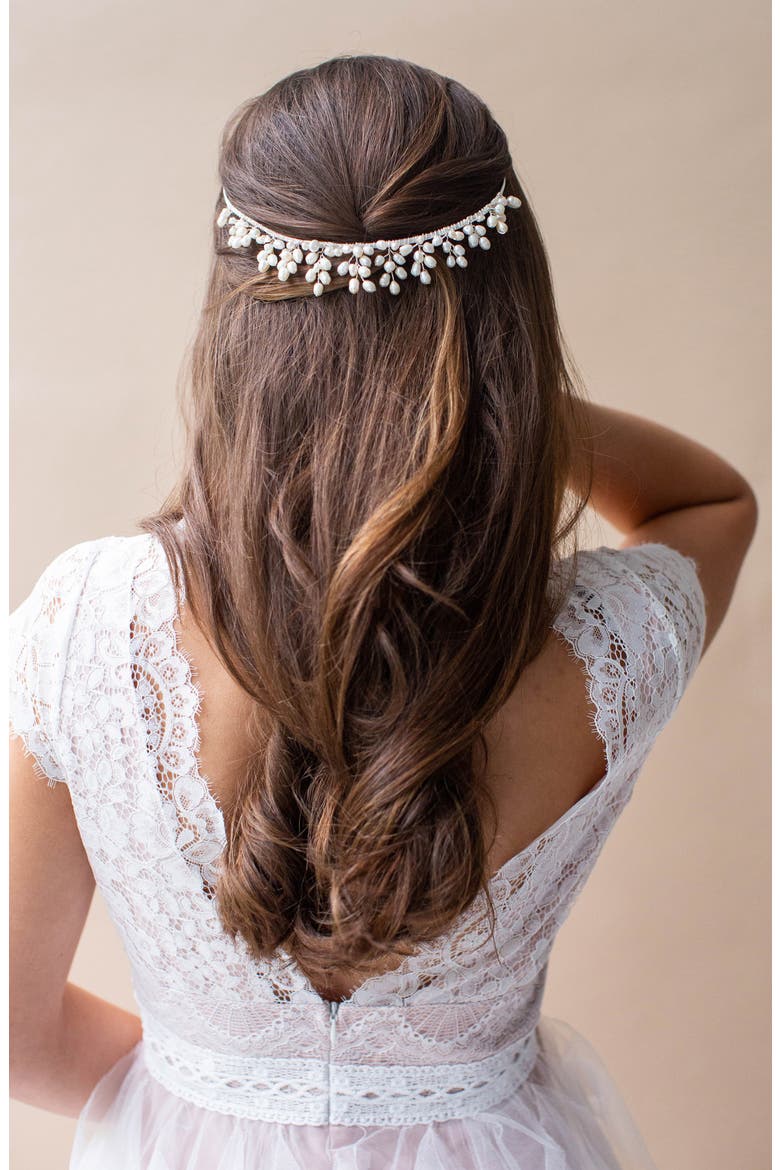 Xylia Crown Headband (Nordstrom Exclusive), Alternate, color, SILVER