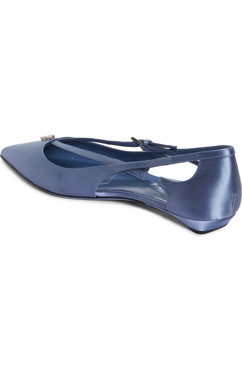 Prada Strappy Pointed Toe Ballet Flat, Alternate, color,