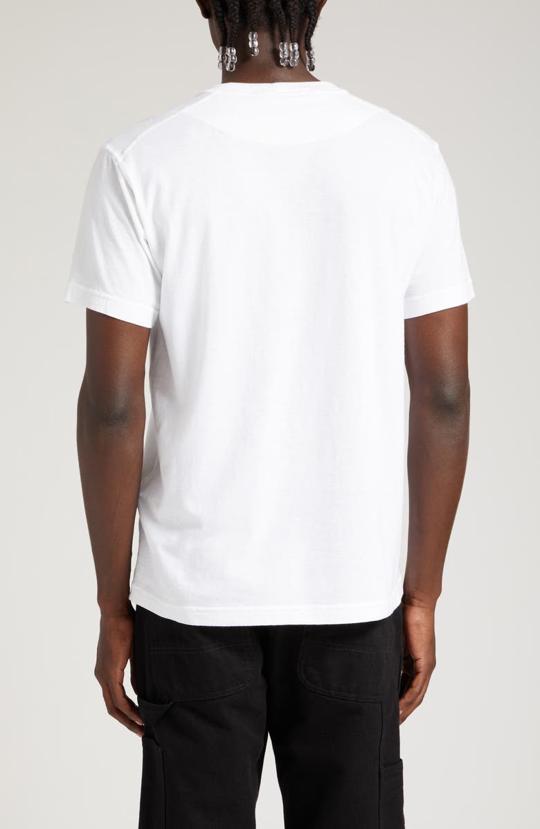 Stone Island Logo Patch Cotton T-Shirt, Alternate, color, White