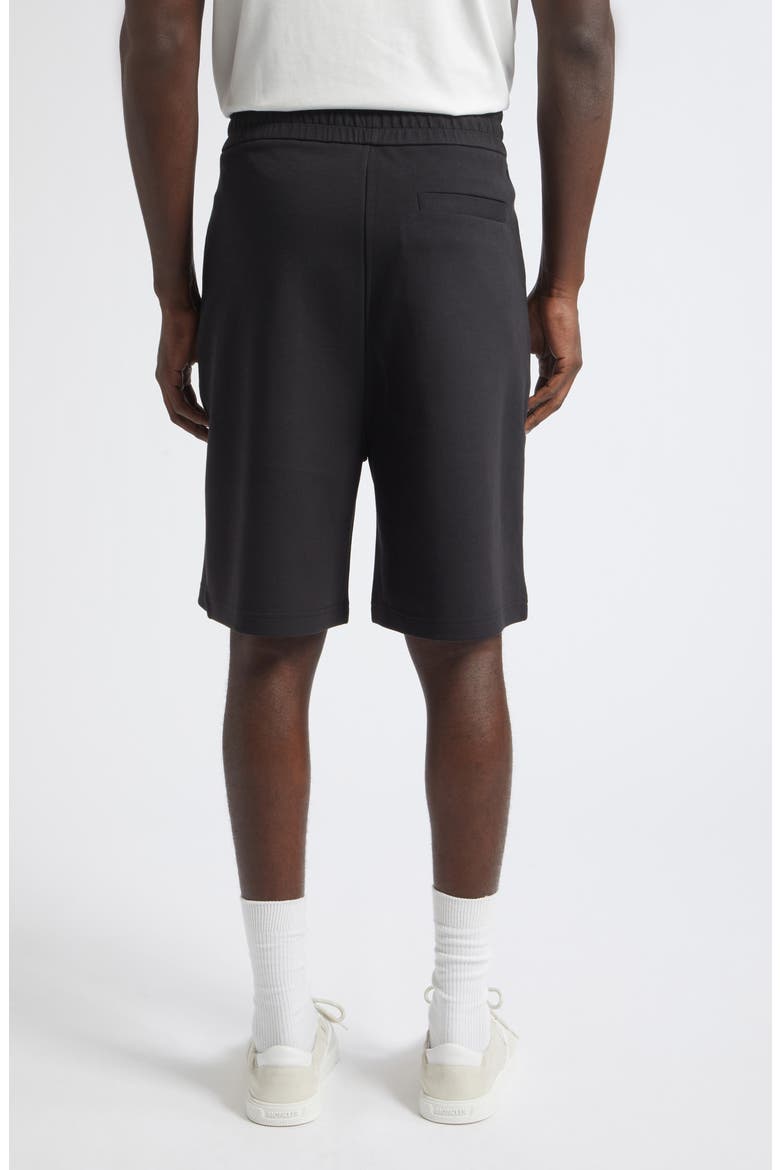 Cotton Blend interlock Shorts, Alternate, color, BLACK