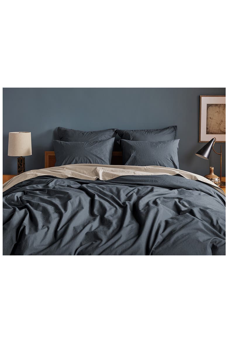 Brushed Cotton Duvet Cover, Alternate, color, DUSK