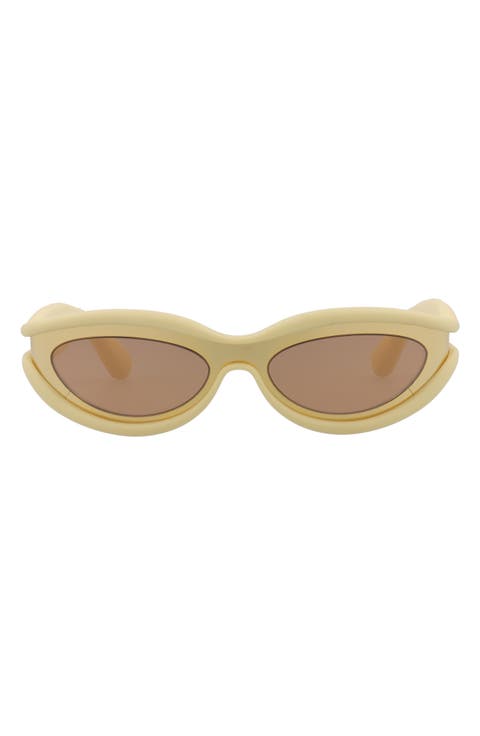 56mm Oval Sunglasses