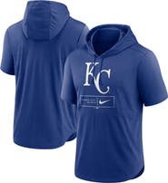 Nike Men's Nike Royal Kansas City Royals Lockup Performance Short Sleeve Lightweight Hooded Top