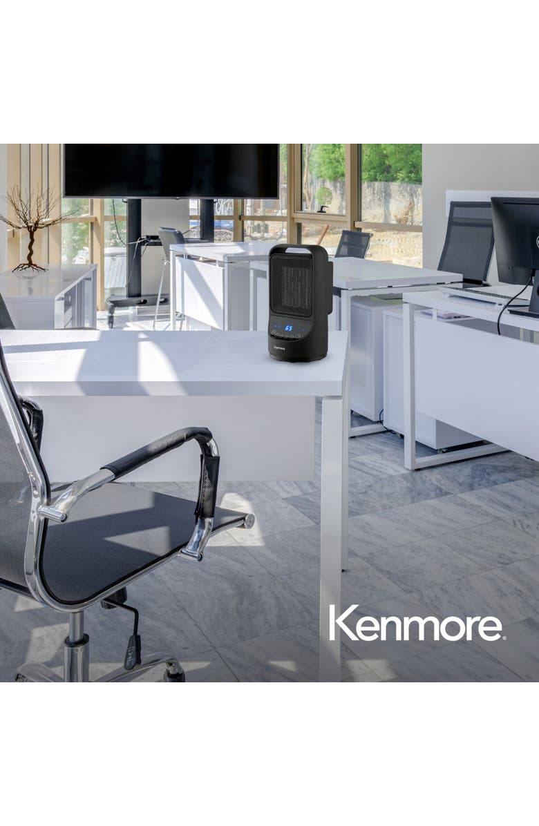 Kenmore 11.5 Inch Portable Ceramic Black Space Heater, Alternate, color, Black