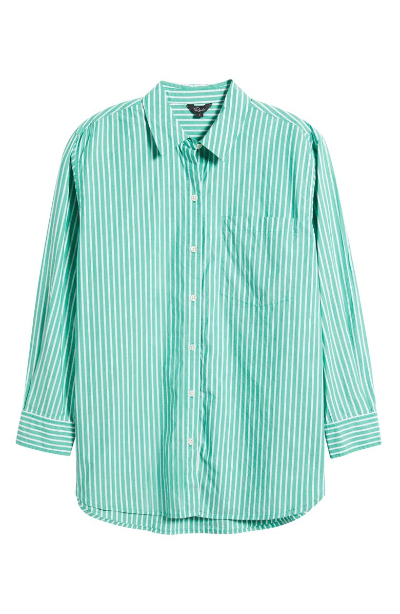 Rails Elsa Stripe Cotton Button-Up Top, Alternate, color, 