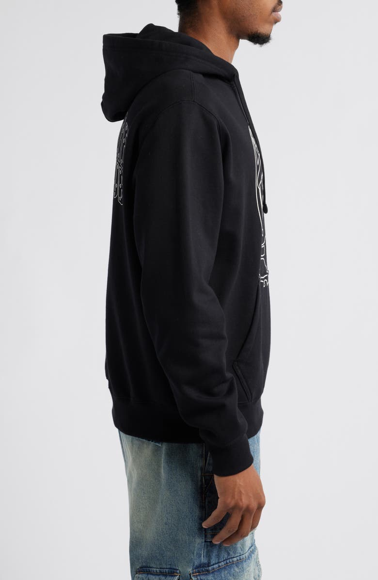 Billionaire Boys Club Line Helmet Cotton Blend Graphic Hoodie, Alternate, color,