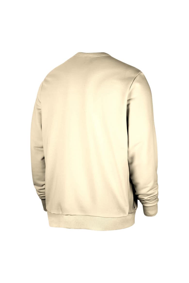 Men's Nike Cream Los Angeles Lakers Courtside Standard Issue Performance Pullover Sweatshirt, Alternate, color, Cream