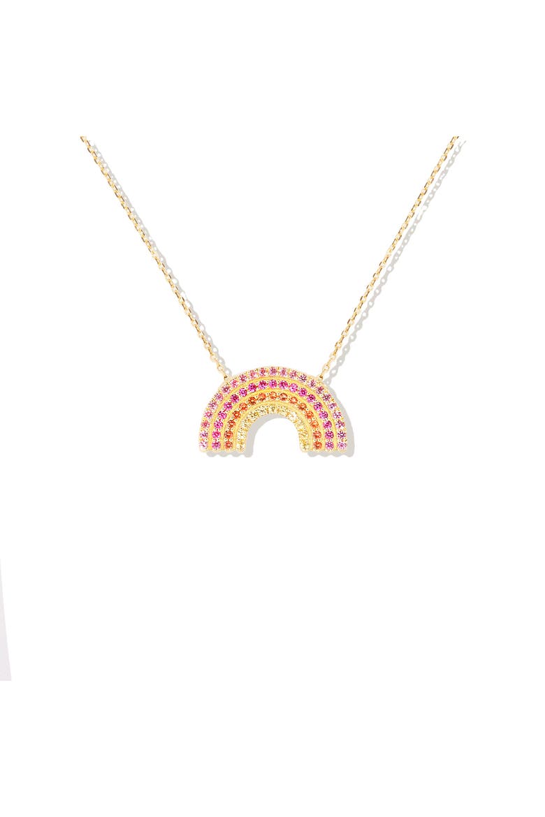 Juju Rainbow Charm Necklace, Main, color, Gold