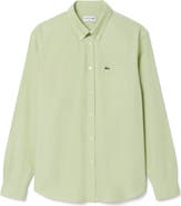 Lacoste Regular Fit Oxford Button-Down Shirt