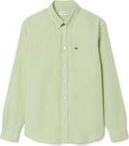 Lacoste Regular Fit Oxford Button-Down Shirt