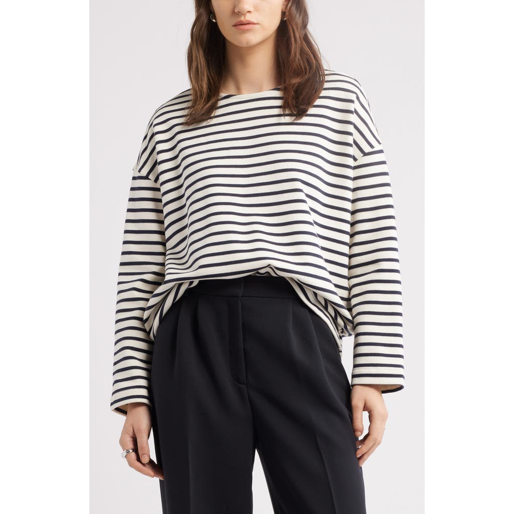 Nordstrom French Terry Top In White