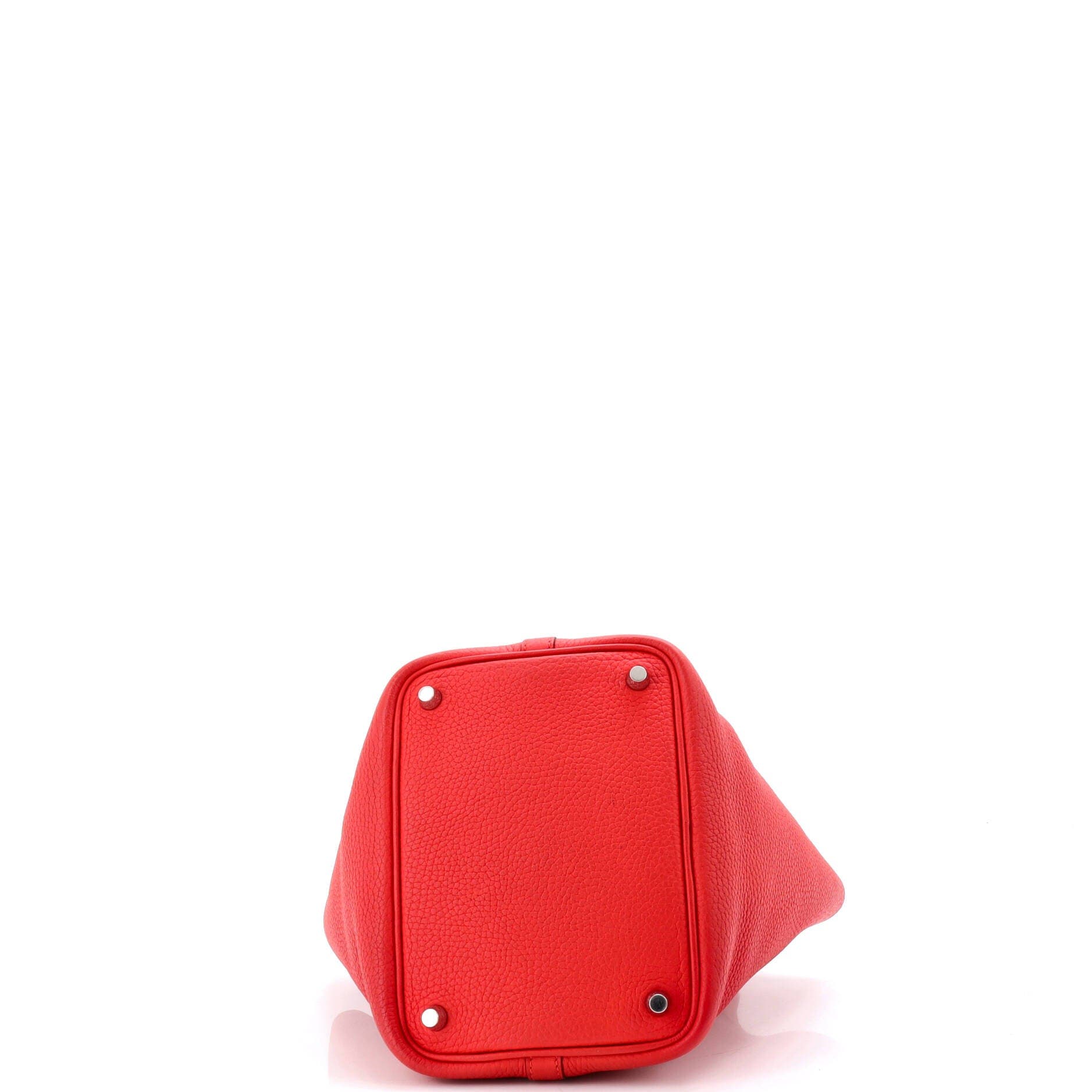 Pre-Owned Hermes Picotin Lock Bag Clemence PM, Alternate, color, Rouge Tomate