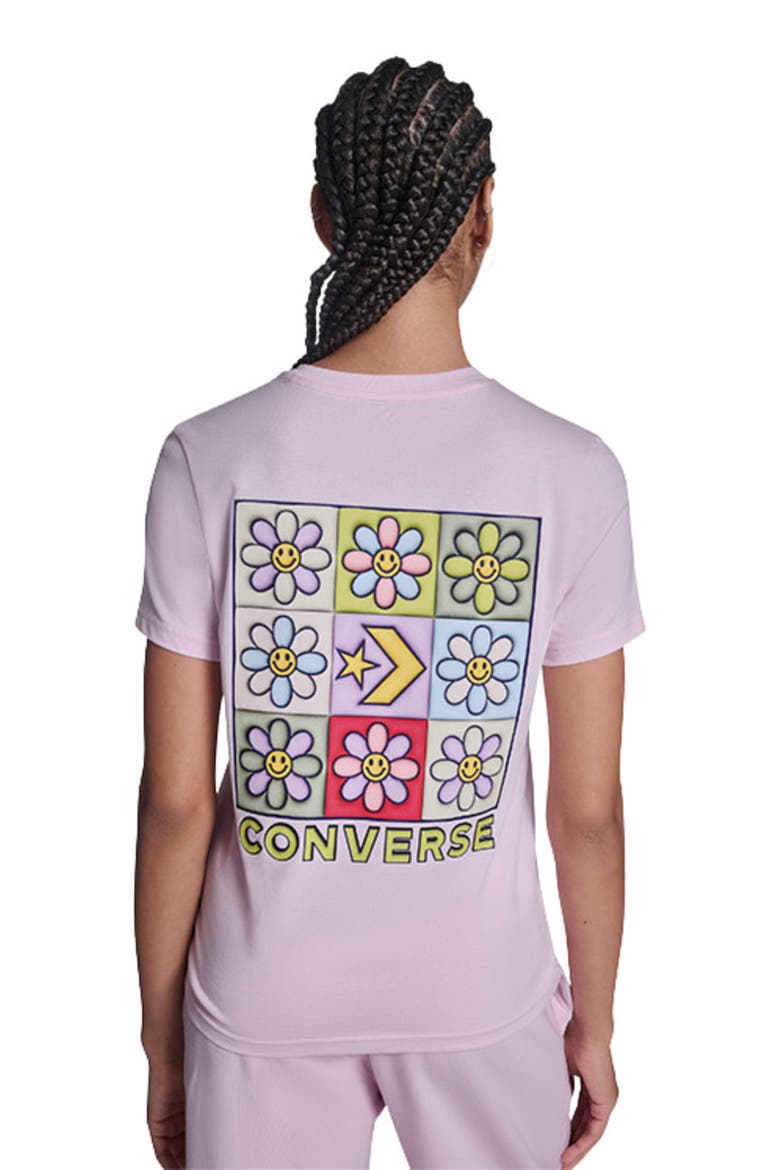 Flower Grid T-Shirt, Alternate, color, NEW FOUND BLOOM