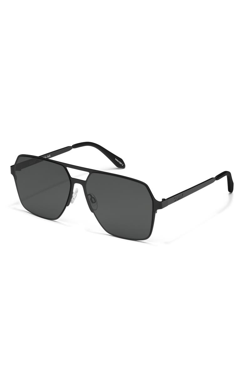 QUAY Backstage Pass 60mm Polarized Aviator Sunglasses, Alternate, color,