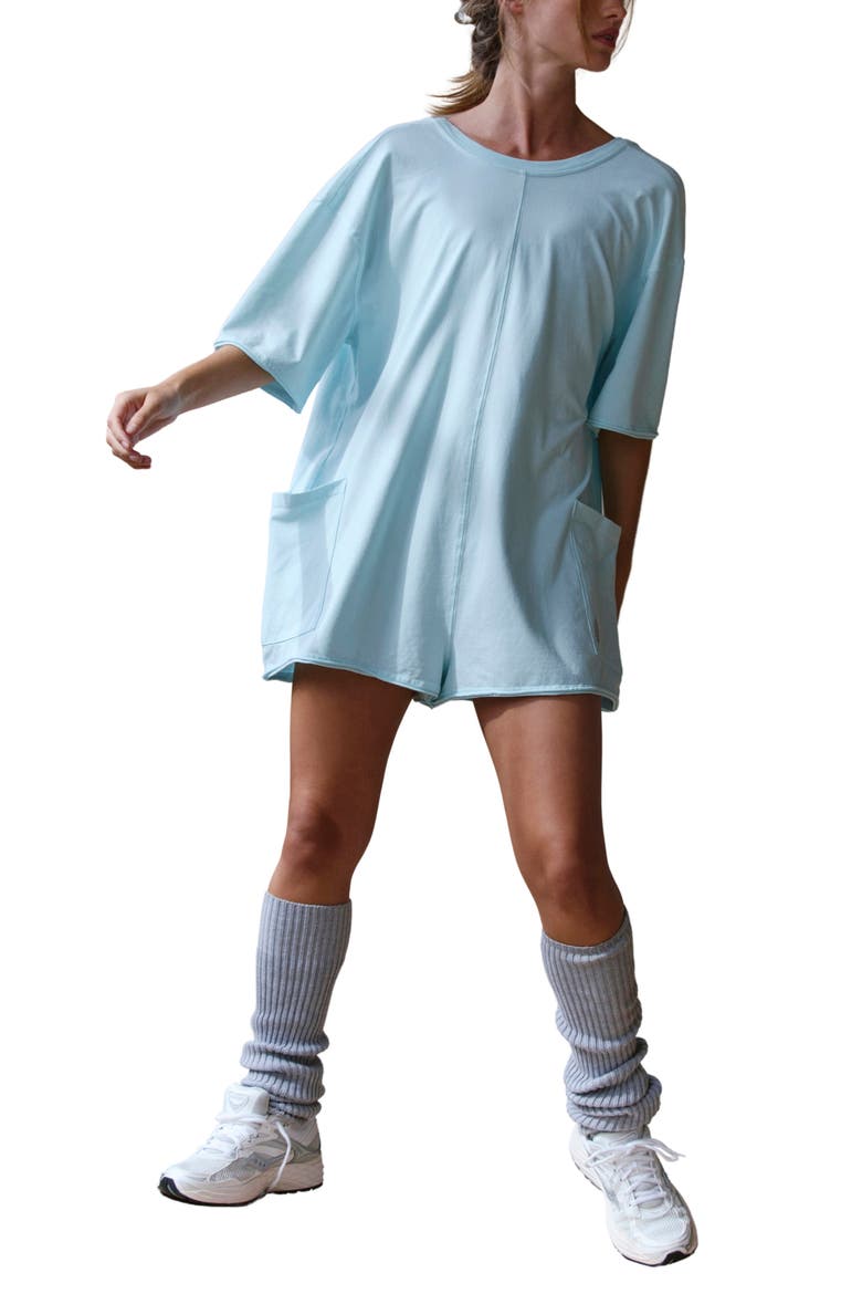 FP Movement Hot Shot T-Shirt Romper, Alternate, color, FROSTY