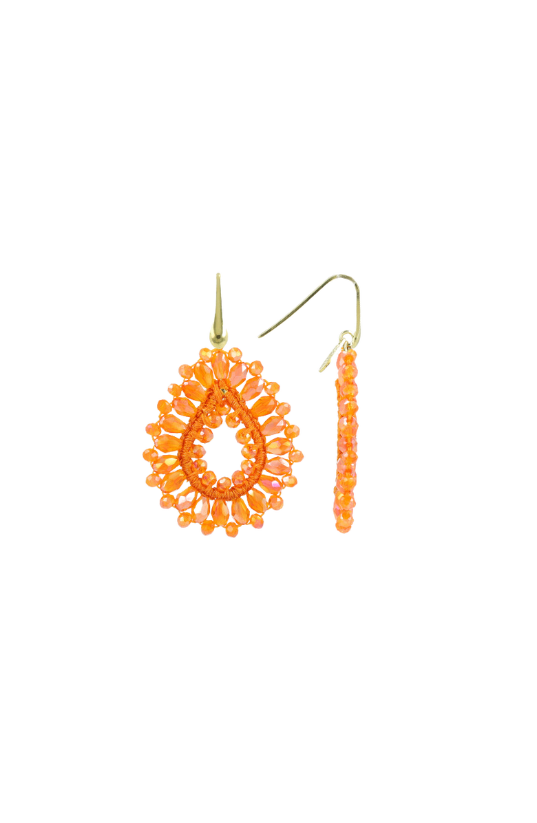 LOTT.gioielli CE SI Drop Crystal Small - Lion Orange #01-G, Main, color, Lion Orange