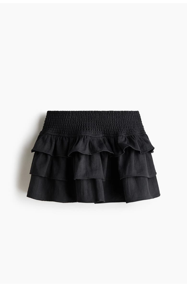 H&M Tiered Skort, Main, color, Washed Black