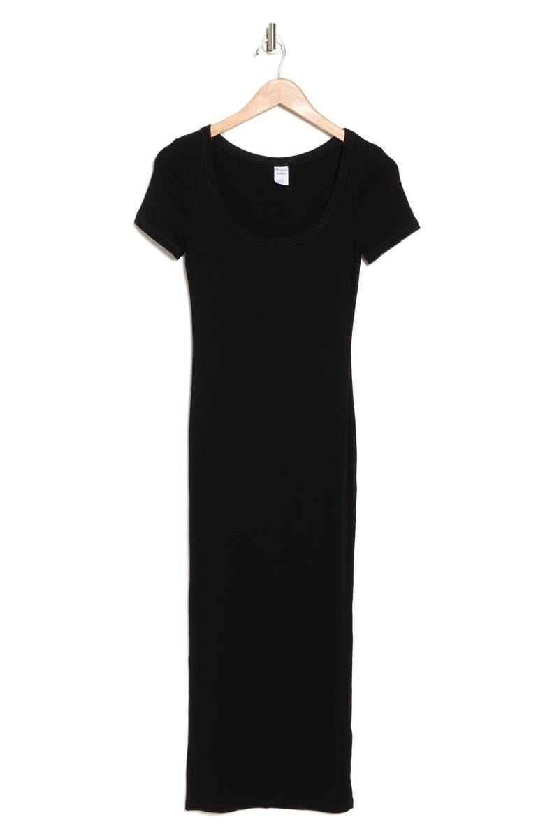 Melrose and Market Rib T-shirt Midi Dress, Alternate, color,