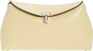 TOTEME Palmellata T-Lock Leather Clutch Crossbody