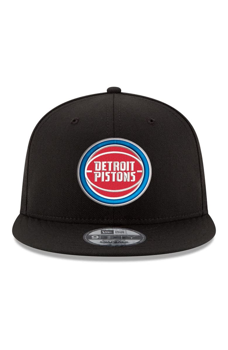 New Era Men's New Era  Black Detroit Pistons 2026 NBA Playoffs 9FIFTY Snapback Hat, Alternate, color, Black