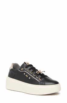 Gems Leather Platform Sneaker