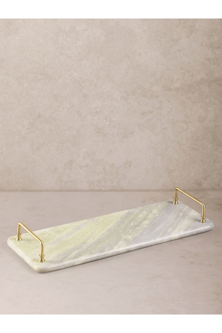 Osaka Green Onyx Tray, Main, color, Green