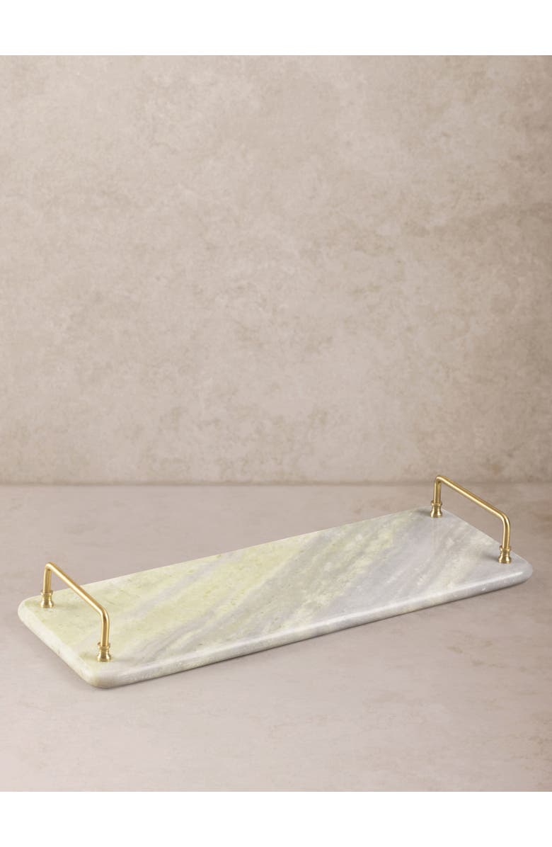 GAURI KOHLI Osaka Green Onyx Tray, Main, color, Green