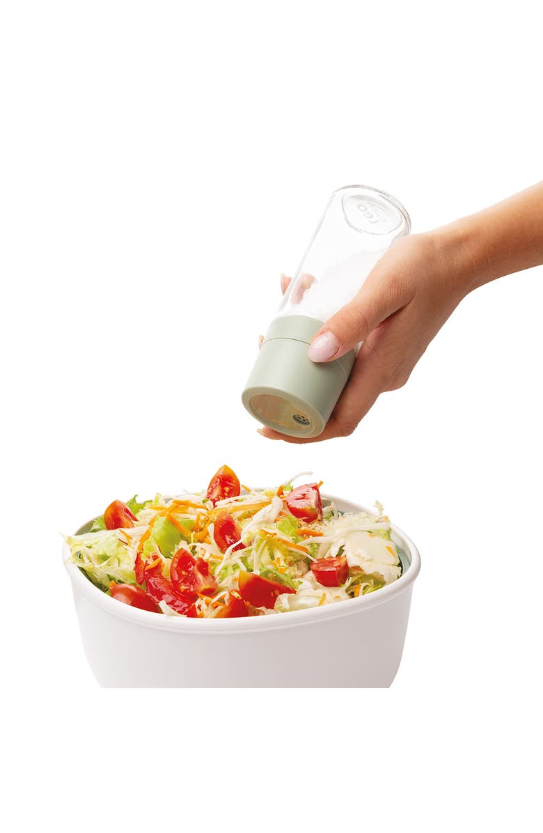 BergHOFF Leo Balance Glass Salt & Pepper Grinder Set, Alternate, color, Green