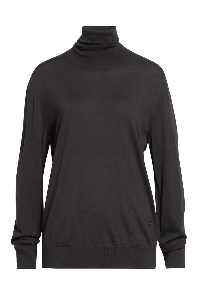 Wool Turtleneck Sweater, Alternate, color, DARK BROWN